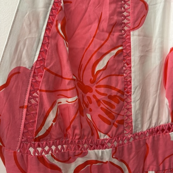 Abel the label - medium - Pink and White Floral Maxi Dress - open back - Picture 5 of 8